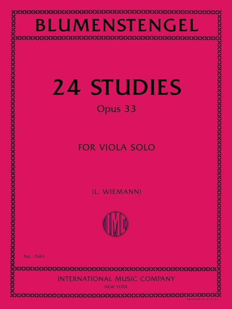 24 Studies Op 33 (Wiemann)